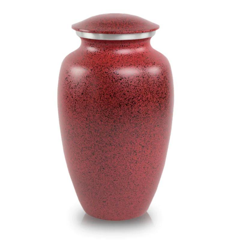 Photo of Two-Tone Red Classic Cremation Urn